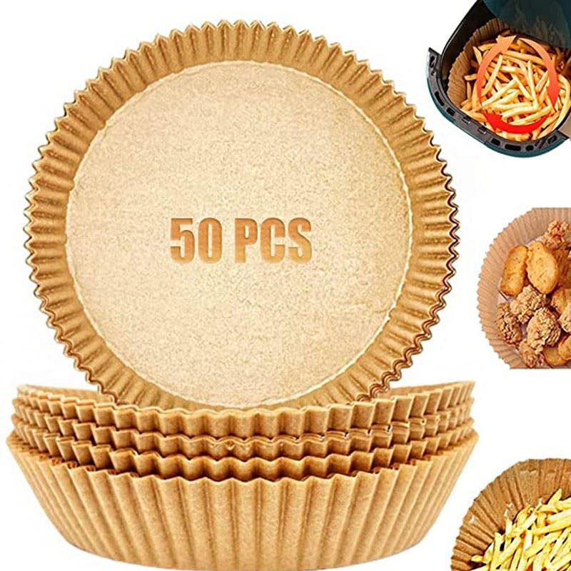 Papel Antiadherente para Freidora de aire Presentación premium